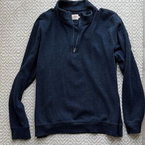 Faherty Navy Half-Zip Men's Sweater
